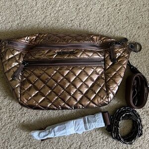 MZ Wallace Crosby Sling Copper Metallic